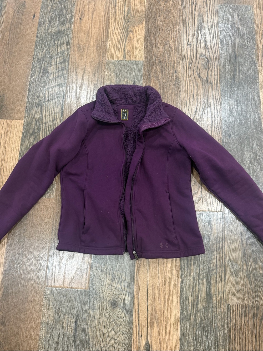 Under Armour Women's Deep Purple Teddy-Lined Full Zip Jacket